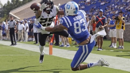 Freshman Carney scores 3 TDs, Wake Forest upsets Duke 24-14