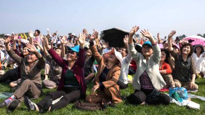 Air show displays North Korea’s flight skills, new airport