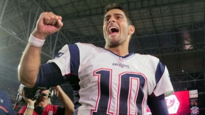 Patriots QB Jimmy Garoppolo out vs