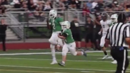 High school waterboy with Down syndrome takes the field, scores touchdown