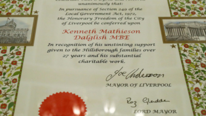 Hillsborough victims to be posthumously awarded Freedom of City of Liverpool