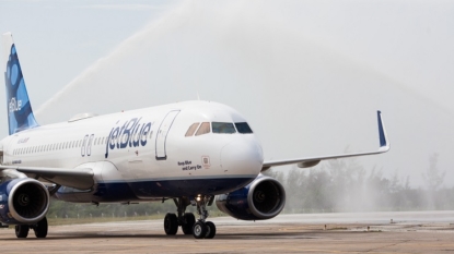 Historic commercial flight from United States lands in Cuba