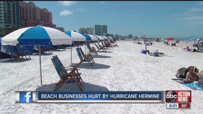 Hurricane Hermine hurts beach businesses this Labor Day weekend