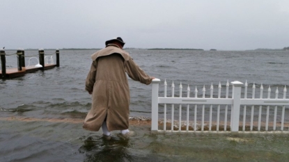 Post-Tropical Cyclone Hermine near hurricane strength Monday