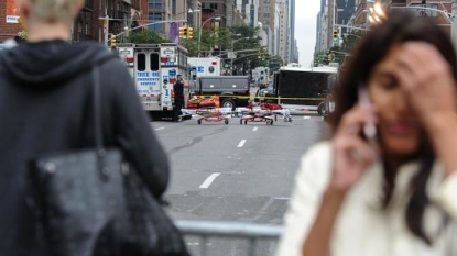 Investigators scour NY blast scene