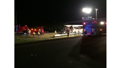 Authorities identify 3 adults, 1 child killed in charter bus crash