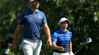 Johnson recovers from shaky start to win BMW Championship