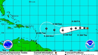 Tropical Storm Julia looms off Carolina coastline