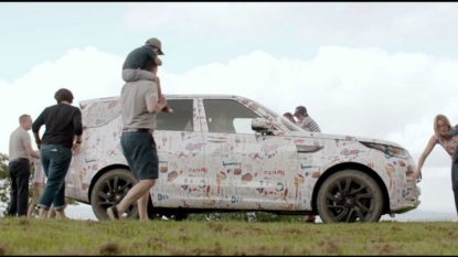 Land Rover taps child artists to hide vehicle in plain sight