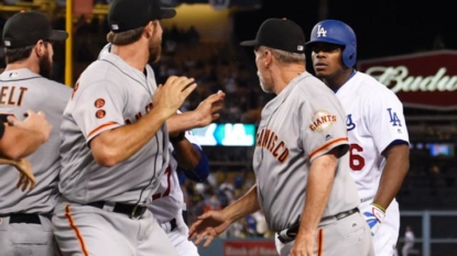 Madison Bumgarner-Yasiel Puig Dustup Leads To Benches Clearing In Dodgers-Giants