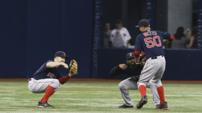 Pedroia hits slam, Porcello gets 22nd win, Red Sox beat Rays