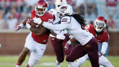 Mayfield leads No. 14 Oklahoma past ULM 59-17