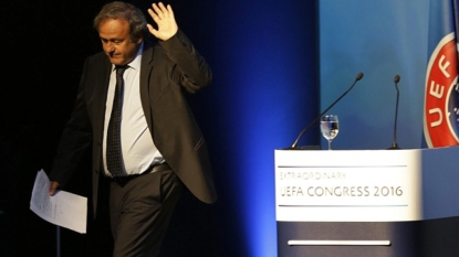 Michel Platini bids farewell at UEFA Athens congress but maintains his innocence