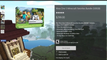 Xbox One S hardware bundle includes cross-platform ‘Minecraft’, added content