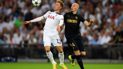 Monaco beats Tottenham 2-1 at Wembley in Champions League