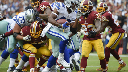 Morris’ TD after Cousins’ INT leads Cowboys past Skins 27-23