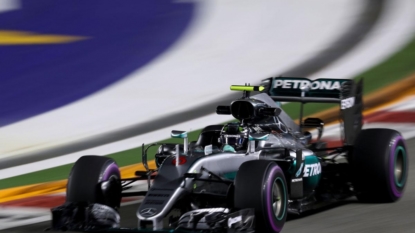 Rosberg storms into pole position