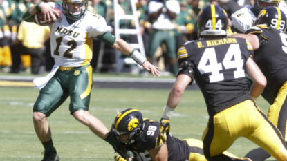 Projected to lose, Bison football wins 23-21 against Iowa Hawkeyes