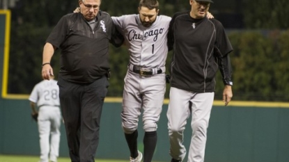 OF Eaton out of lineup for White Sox after running into wall