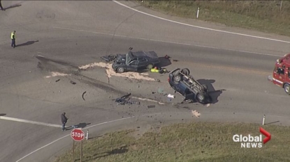 One dead, two injured following crash north of Calgary