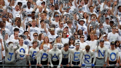 Penn State bros proudly show off disgusting Joe Paterno shirts