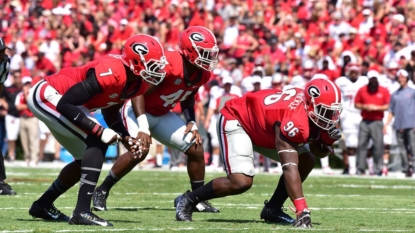 No. 23 Georgia RB Chubb injures ankle against Mississippi