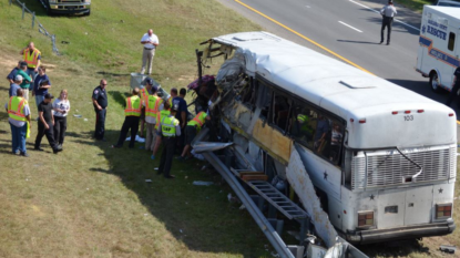 Football team bus crashes in NC; 4 dead