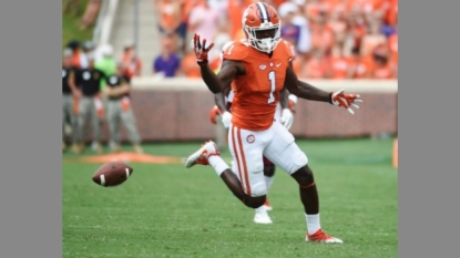 Premature celebration: Clemson’s McCloud drops ball at 1