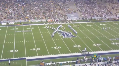 Rice band marches into ‘IX’ at halftime against Baylor