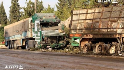 Russian aircraft believed to have hit Syria convoy