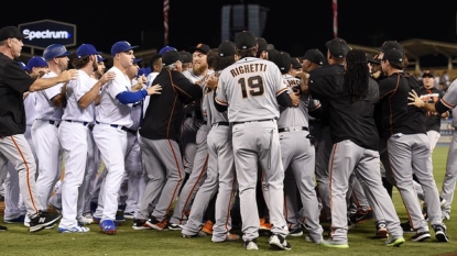 Scully lends play-by-play to Dodgers-Giants fracas