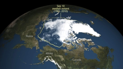 Sea ice in Arctic shrinks to second lowest level on record