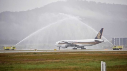 Singapore Airlines touches down in Wellington