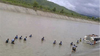 Six children killed as school bus falls in canal in Amritsar