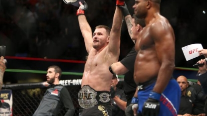 Stipe Miocic punches Alistair Overeem’s lights out to remain UFC heavyweight champion