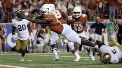 Texas beats No. 10 Notre Dame 50-47 in 2OT thriller