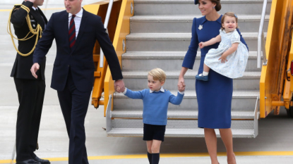 William, Kate arrive in Canada with young children