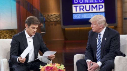 Trump shares results of medical exam during Dr. Oz taping