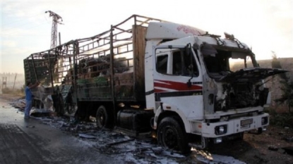 Russian Defense Ministry releases drone footage of militants among United Nations aid convoy