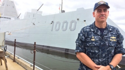 USS Zumwalt ready to depart from Bath Iron Works