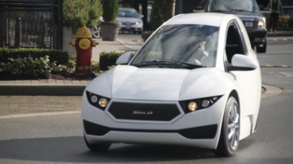 Solo Single Seat Three-Wheel Electric Car Unveiled