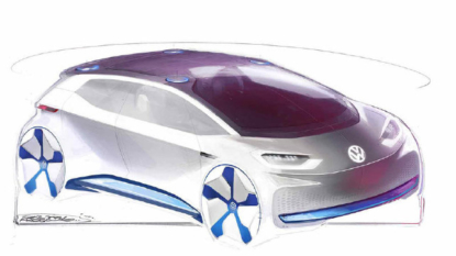 Volkswagen Reveals Electric Vehicle Design Sketches