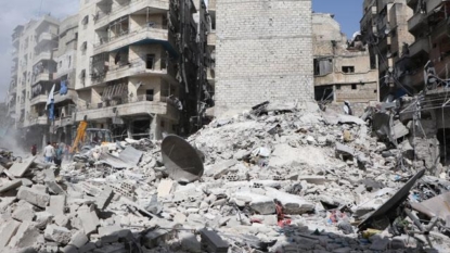 Warplanes pound rebel-held districts of Aleppo, monitor, rebels say