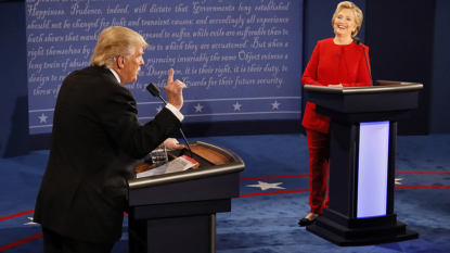 Slideshow: Hillary Clinton, Donald Trump face off in first presidential debate