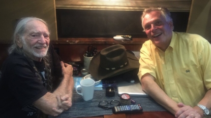 Virginia Governor spotted with Willie Nelson and his marijuana