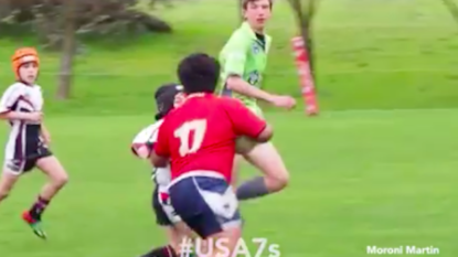 Young Australian rugby league star scores tries for fun