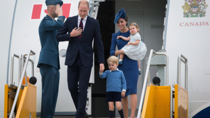 Young Prince George shuns high-five, low-five from Canada’s Trudeau