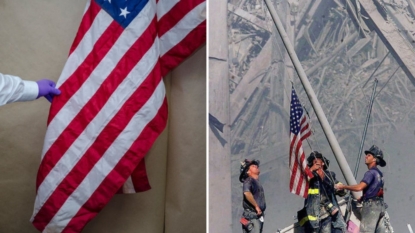 9/11 flag recovered in Washington to be part of memorial museum display