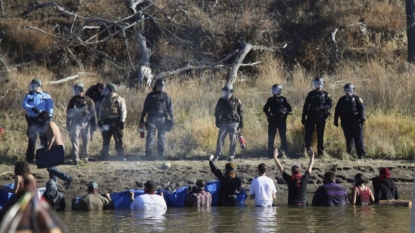 Clergy join Dakota Access pipeline protesters for ceremony