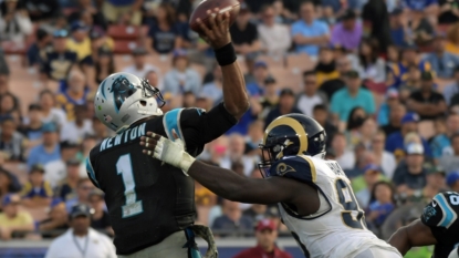 Panthers hold off Rams 13-10, push season back on track